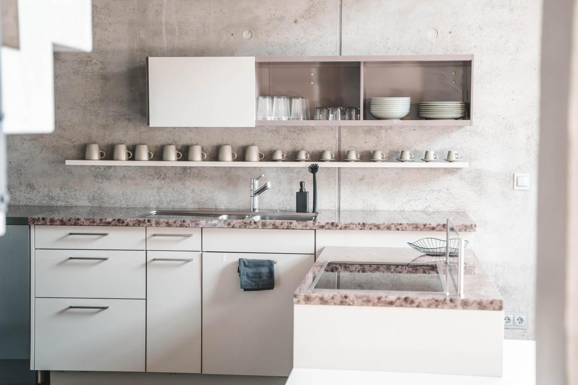 شقة Sunset Club - Loft - 155 M2 Sichtbeton - Zentral ميمنغن المظهر الخارجي الصورة